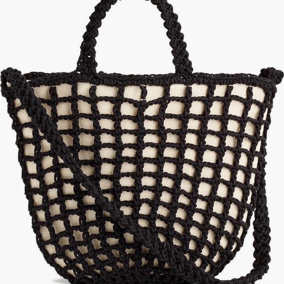 Madewell Handbags - Madewell Black Woven Tote Bag